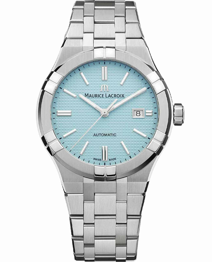 Часы Maurice Lacroix Aikon Automatic AI6008-SS00F-431-C — мужские, голубой