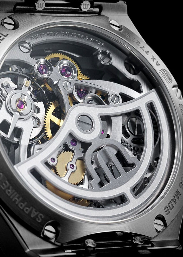 Часы Maurice Lacroix Aikon Automatic Skeleton AI6028-SS002-030-1 — нержавеющая сталь, мужские