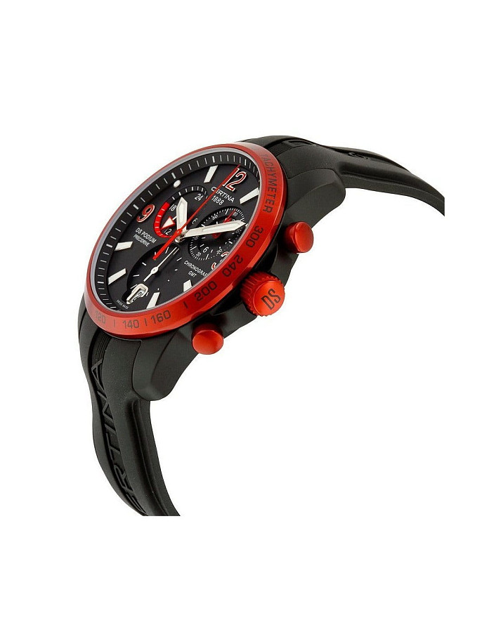 Часы Certina DS Podium Chronograph GMT Aluminium C001.639.97.057.02 — алюминий, Швейцария