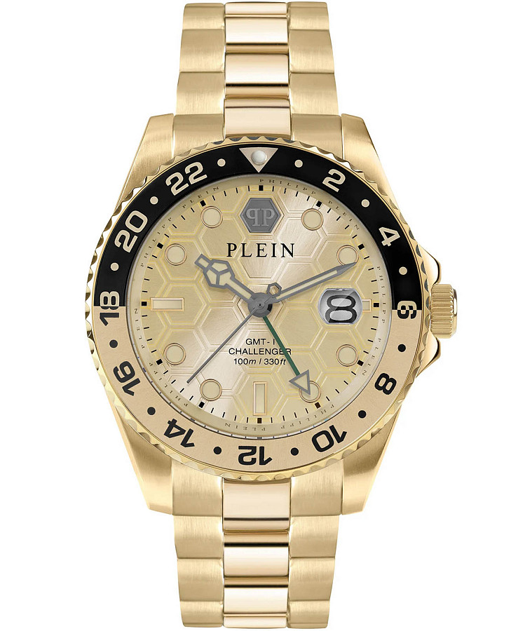Часы Philipp Plein GMT-I Challenger PWYBA0423 — мужские, золотой