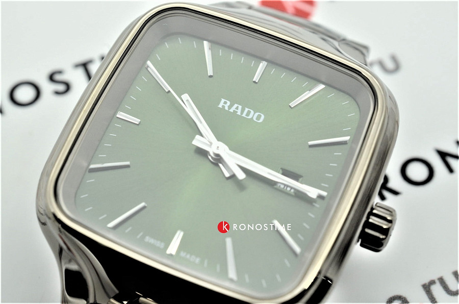 Часы Rado True Square R27079312 — зеленый, керамика