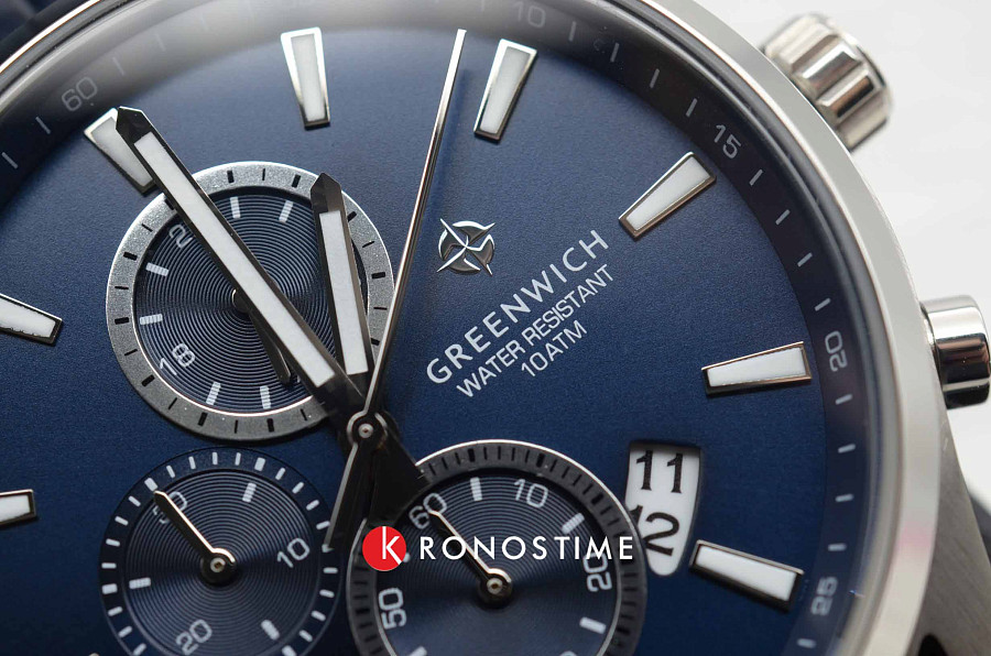 Часы Greenwich Navigator GW 053.16.36 — сталь металл, Англия