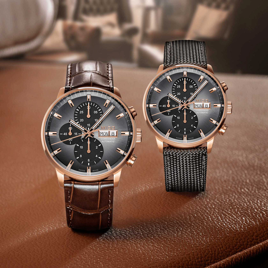 Часы Mido Commander Chronograph M016.414.36.081.00 — Швейцария, механические