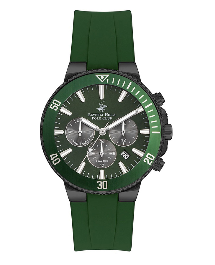 Часы Beverly Hills Polo Club BP3248X.657 — мужские, зеленый