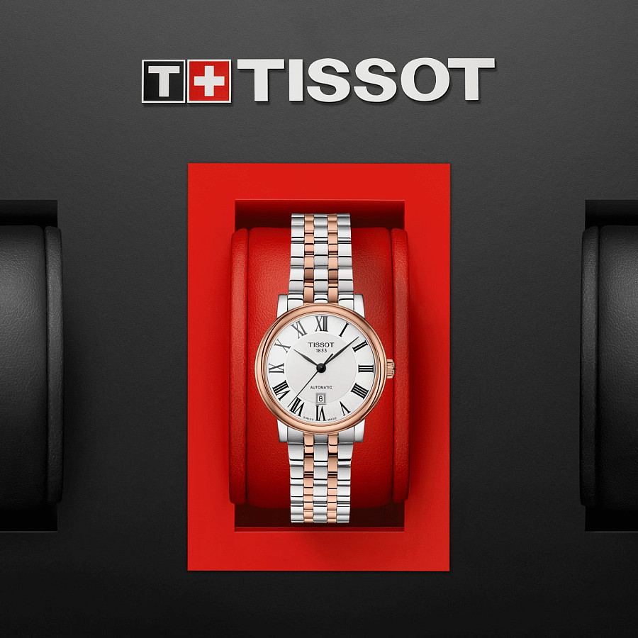 Часы Tissot Carson Premium Automatic Lady T122.207.22.033.00 — женские, двухцветный