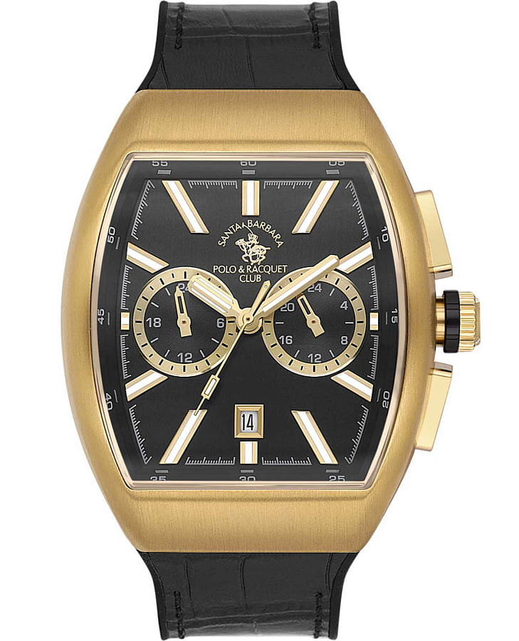 Часы Santa Barbara Polo & Racquet Club Prive SB.1.10607-4 — мужские, черный