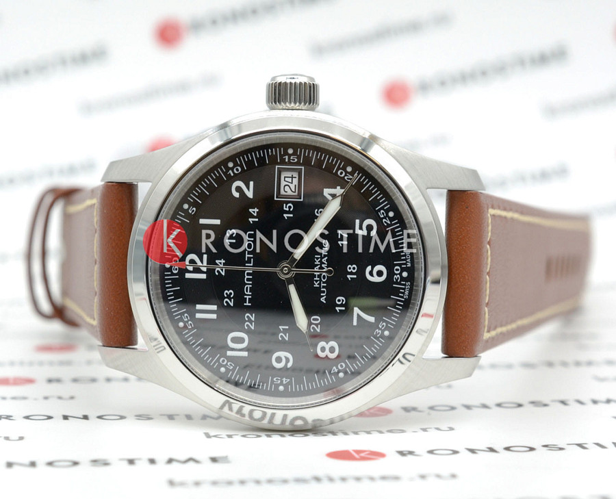Часы Hamilton Khaki Field Auto H70455533 — механические, сталь металл