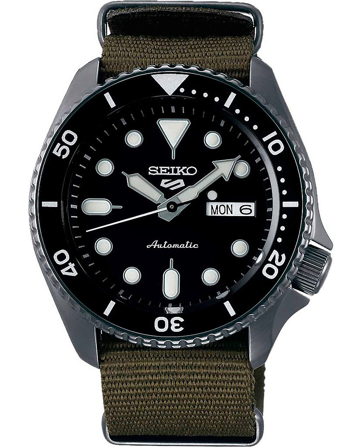 Часы Seiko 5 Sports SRPD65K4S — мужские, черный