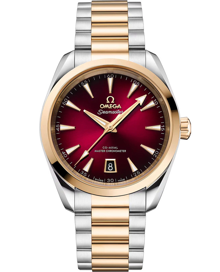 Часы Omega Seamaster Aqua Terra 220.20.38.20.10.002 — женские, бордовый