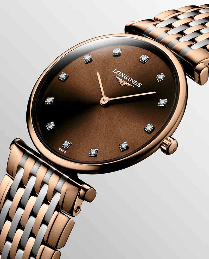 Часы Longines La Grande Classique L4.512.1.67.7 — женские, сталь c pvd покрытием