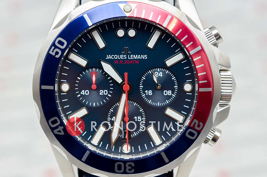 Часы Jacques Lemans Sport 1-2091B — сталь металл, Австрия