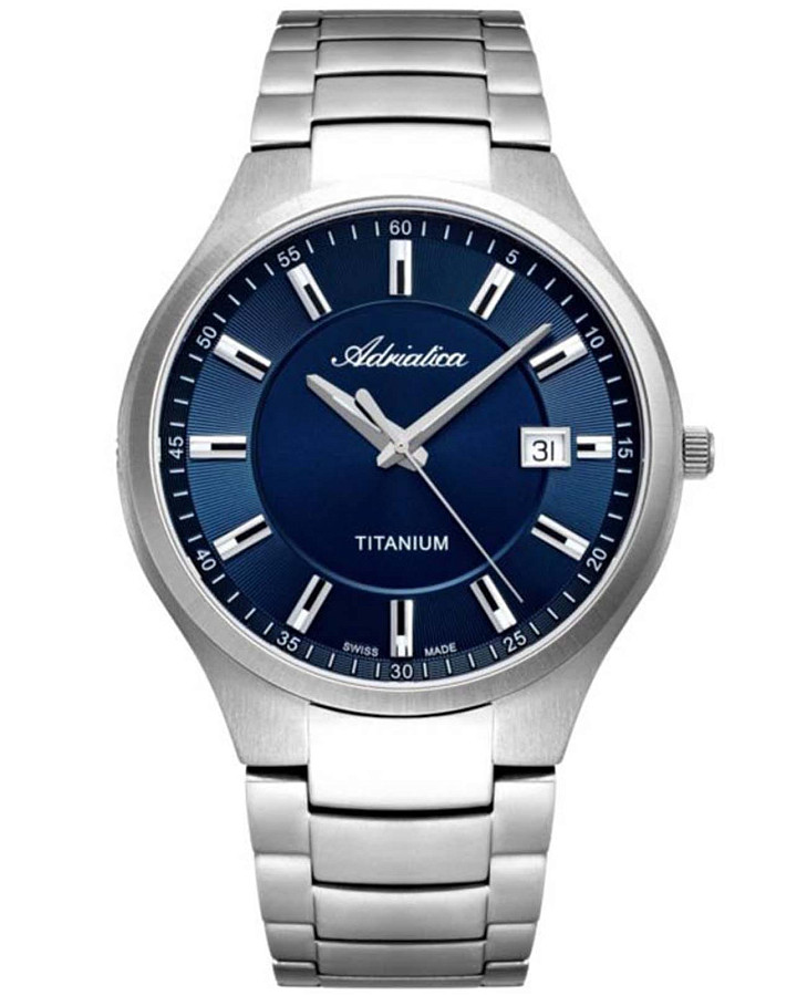 Часы Adriatica A8329.4115Q — мужские, синий