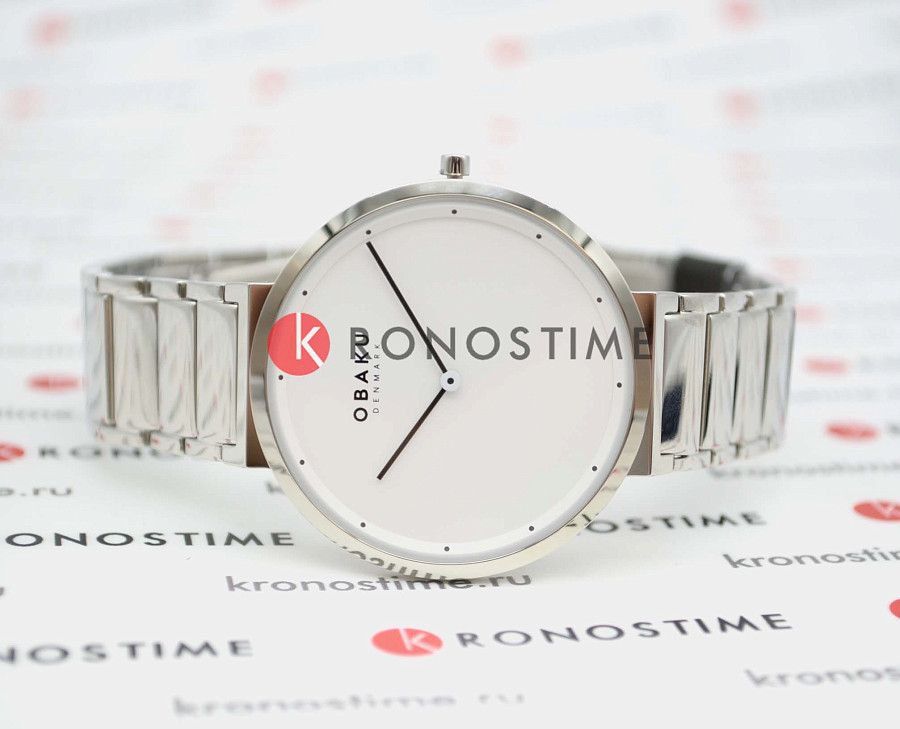 Часы Obaku Links V258GXCISC — мужские, сталь с ip покрытием
