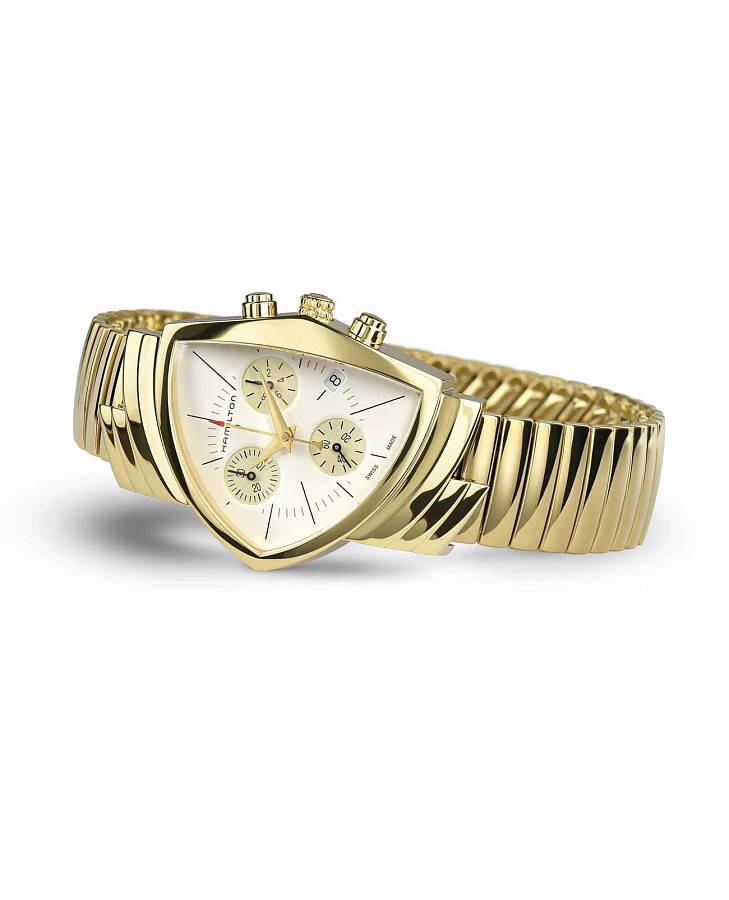 Часы Hamilton Ventura Chrono Quartz H24422151 — сталь, Швейцария