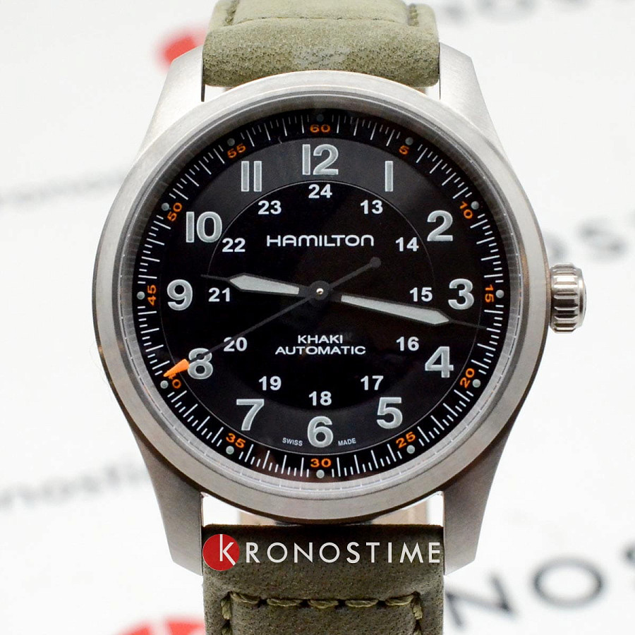 Часы Hamilton Khaki Field Titanium Auto H70205830 — Швейцария, механические