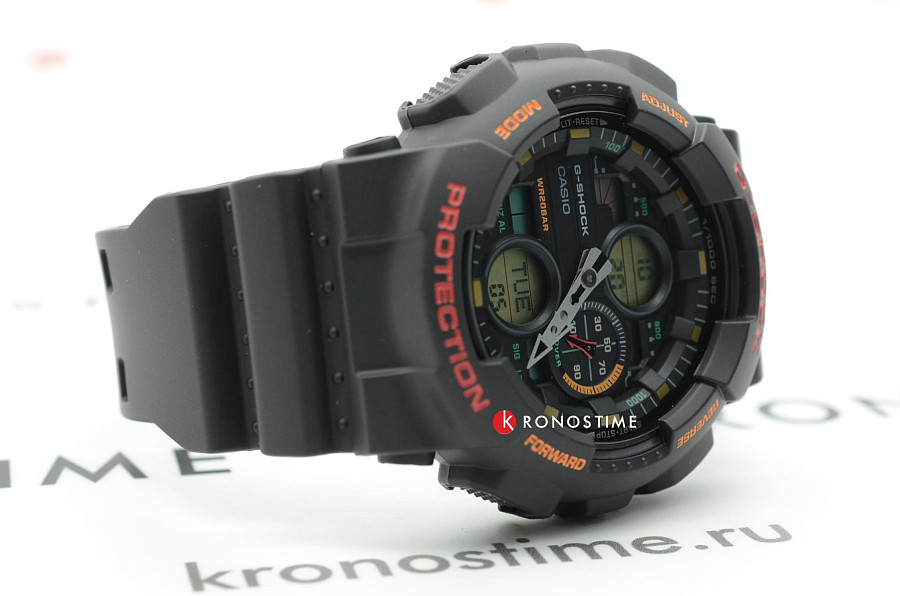 Часы Casio G-Shock GA-140-1A4DR (GA-140-1A4) — пластик, черный