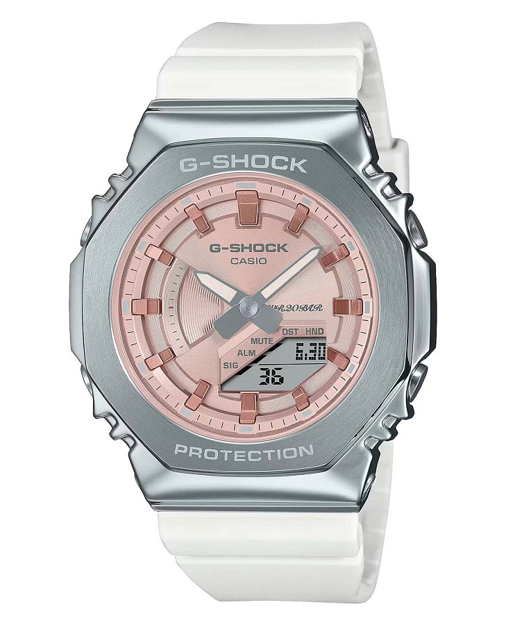 Часы Casio G-Shock GM-S2100WS-7ADR (GM-S2100WS-7A) — женские, розовый