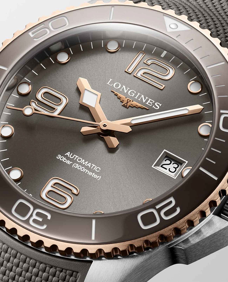 Часы Longines HydroConquest L3.780.3.78.9 — механические, металл сталь керамика