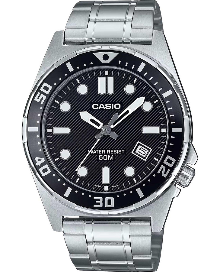 Часы Casio Collection MTD-135D-1A — мужские, черный