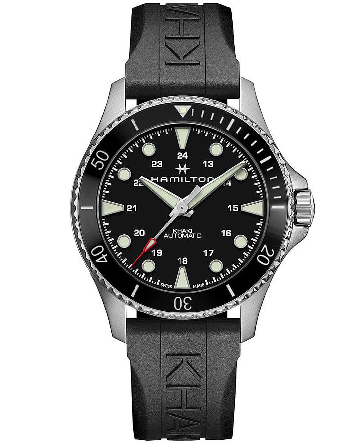 Часы Hamilton Khaki Navy Scuba Automatic H82515330 — мужские, черный