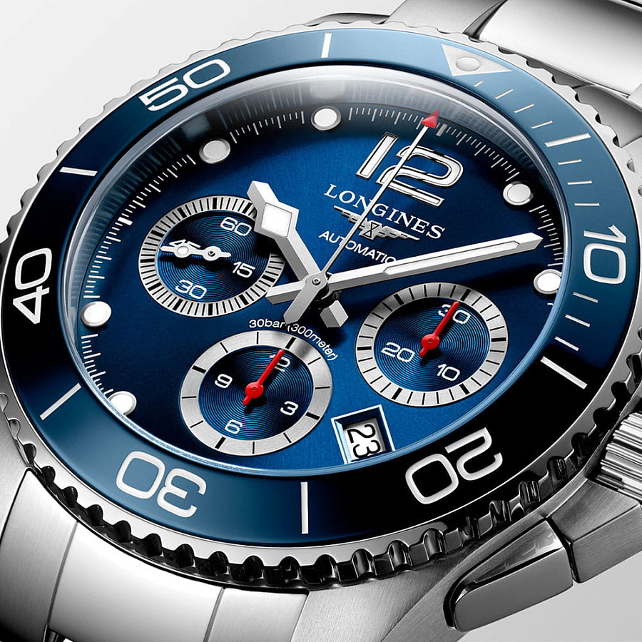 Часы Longines HydroConquest L3.883.4.96.6 — металл сталь керамика, Швейцария