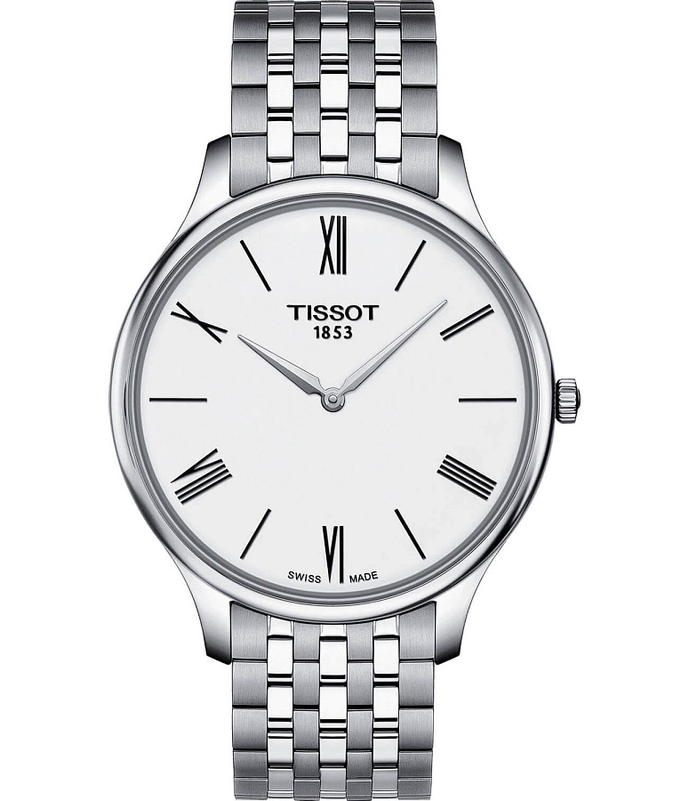 Часы Tissot Tradition 5.5 T063.409.11.018.00 — мужские, белый