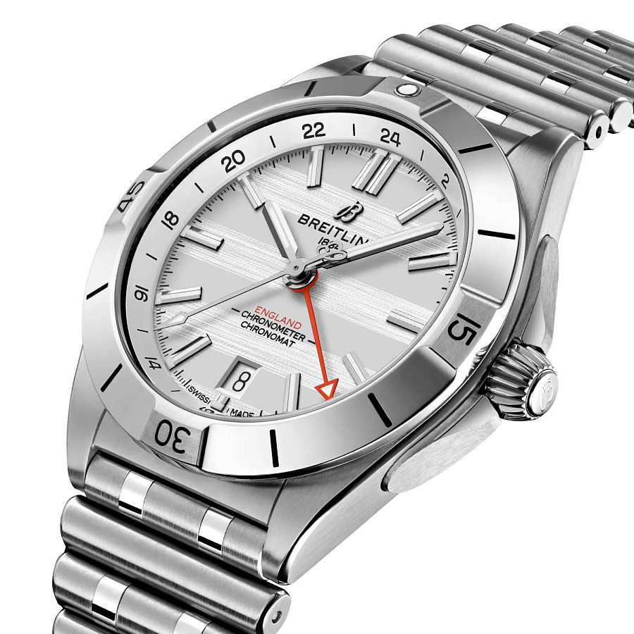 Часы Breitling Chronomat Automatic GMT 40 A323985B1A1A1 — механические, металл сталь