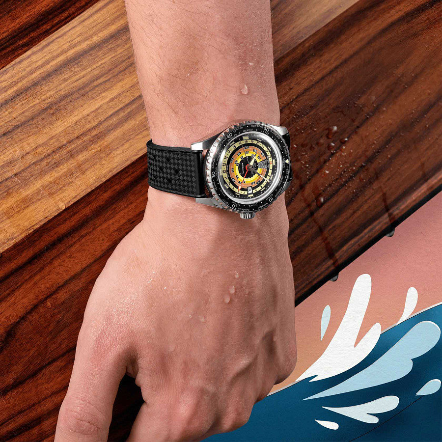 Часы Mido Ocean Star Decompression Worldtimer 200 M026.829.17.051.00 — цветной, механические