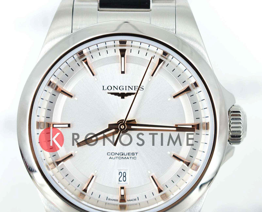 Часы Longines Conquest L3.320.4.72.6 — сталь металл, Швейцария