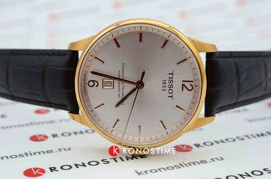 Часы Tissot Chemin des Tourelles Powermatic 80 T099.407.36.037.00 — механические, сталь металл
