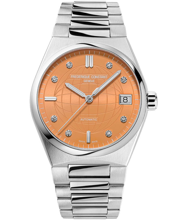 Часы Frederique Constant Highlife Ladies Automatic FC-303OD2NH6B — женские, оранжевый