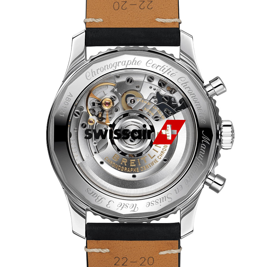 Часы Breitling Navitimer B01 Chronograph Swiaaair AB01211B1B1X1 — кожаный, мужские