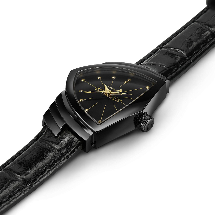 Часы Hamilton Ventura S Quartz H24201730 — металл сталь, кожаный