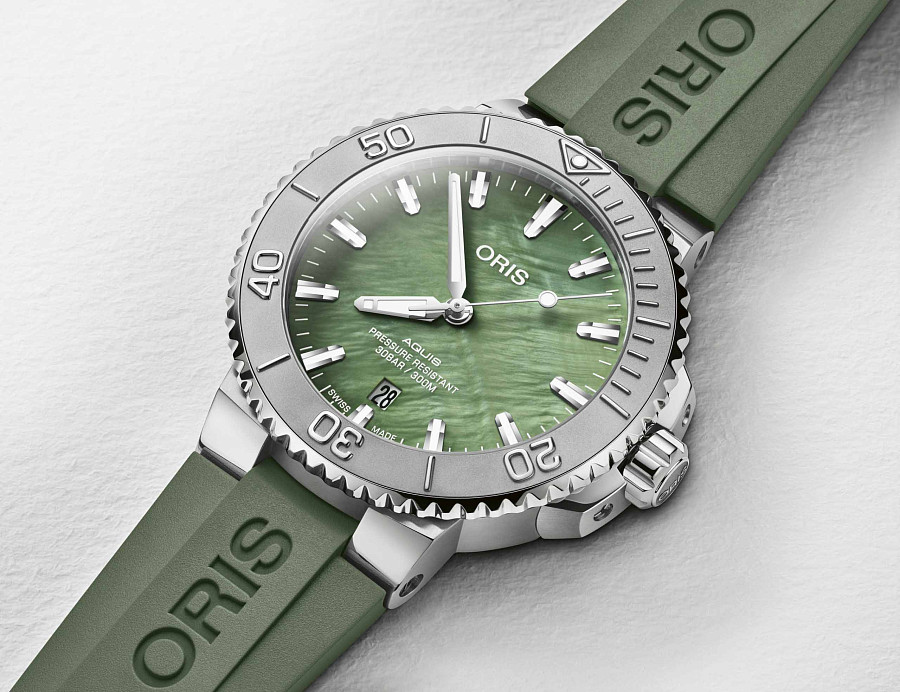 Часы Oris Aquis New York Harbor Limited Edition 01 733 7766 4187-Set — каучук, мужские