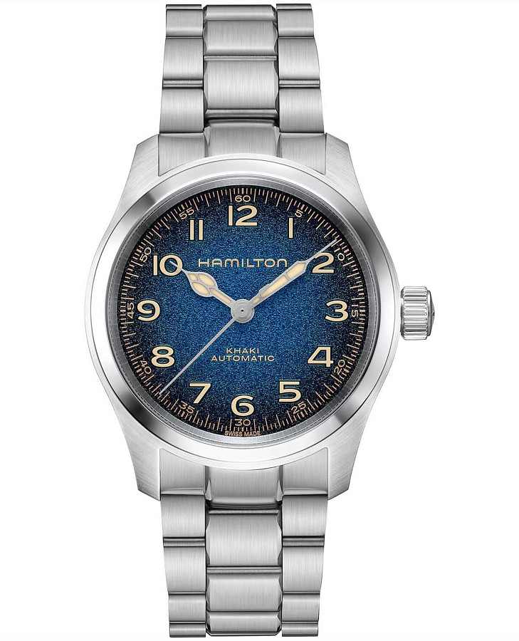 Часы Hamilton Khaki Field Murph 38 mm H70405140 — мужские, синий