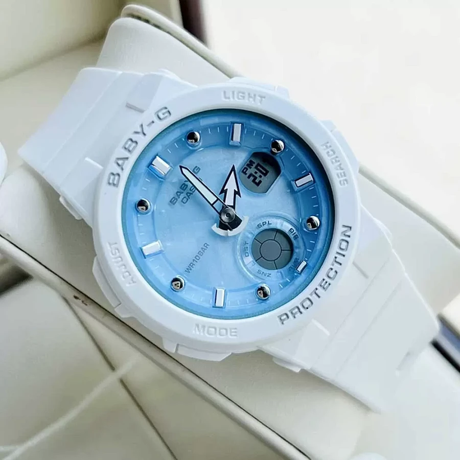Часы Casio Baby-G BGA-250-7A1 — женские, белый