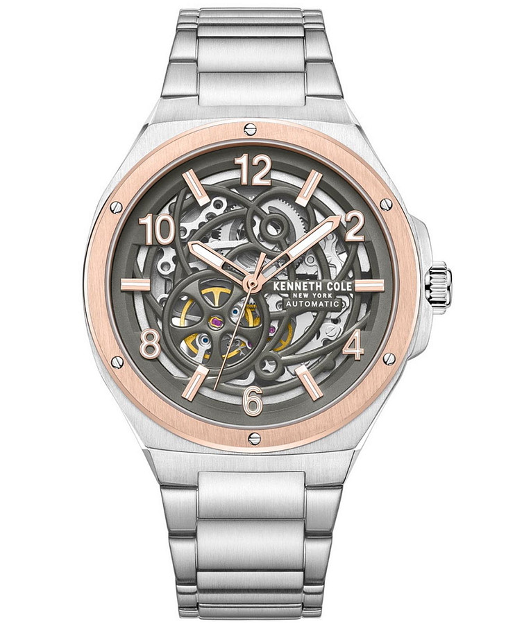 Часы Kenneth Cole Automatic KCWGY0046303 — мужские, антрацитовый