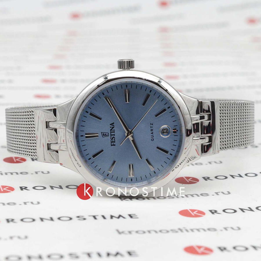 Часы Festina Mademoiselle F20712/2 — кварцевые, металл сталь