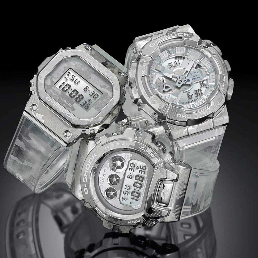 Часы Casio G-Shock GM-110SCM-1A — сталь пластик, полимер