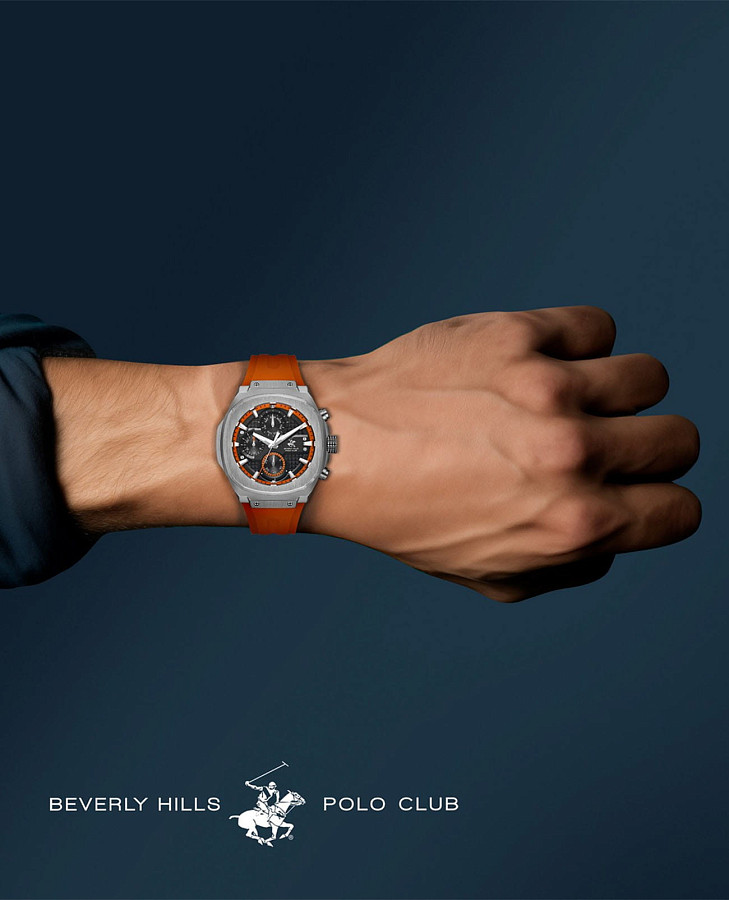 Часы Beverly Hills Polo Club Quartz BP3623X.650 — каучук, мужские