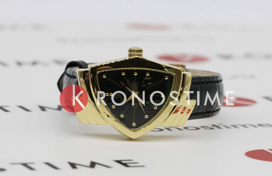 Часы Hamilton Ventura Quartz H24101731 — кожаный, мужские
