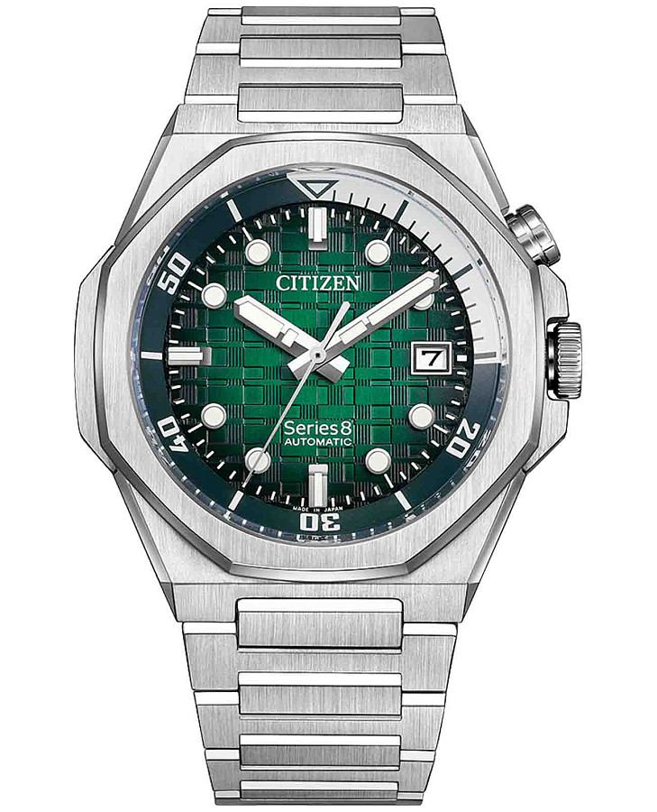 Часы Citizen Series 8 NB6060-58X — мужские, зеленый