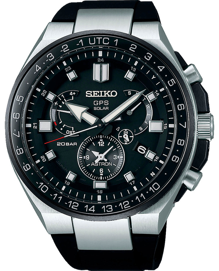 Часы Seiko Astron GPS Solar SSE169J1 — мужские, черный