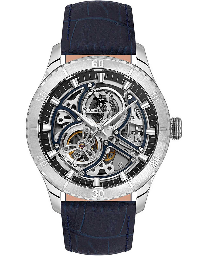 Часы Santa Barbara Polo & Racquet Club Luxury SB.1.10573-2 — мужские, черный