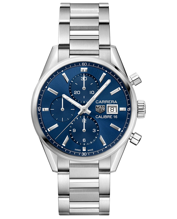 Часы TAG Heuer Carrera CBK2112.BA0715 — мужские, синий