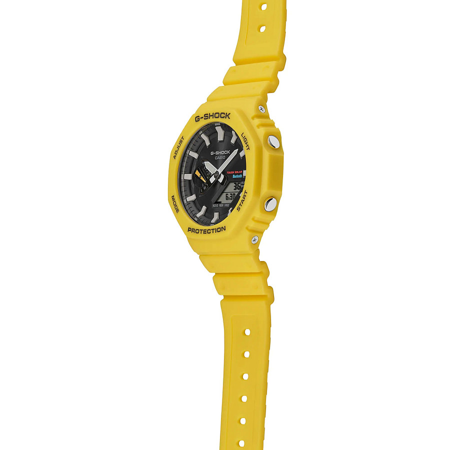 Часы Casio G-Shock GA-B2100C-9ADR (GA-B2100C-9A) — мужские, оранжевый