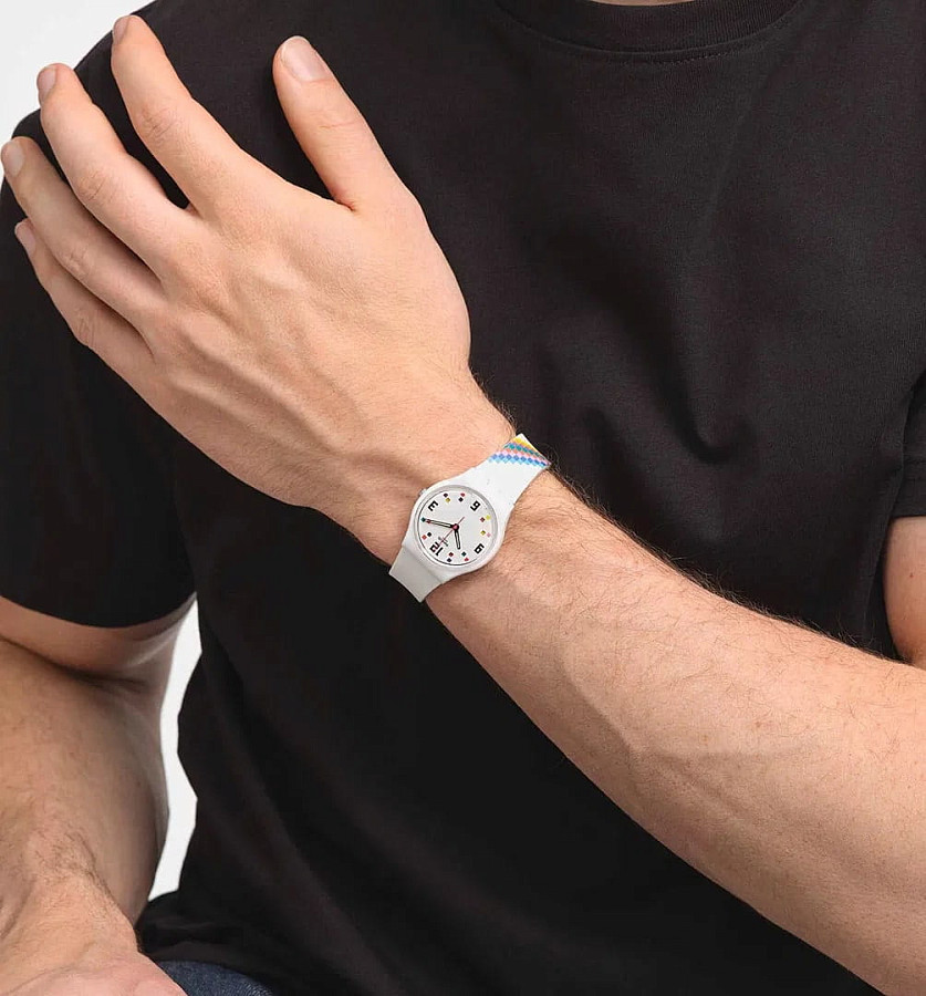 Часы Swatch Gent Biosourced Standart SO28W700 — Швейцария, кварцевые
