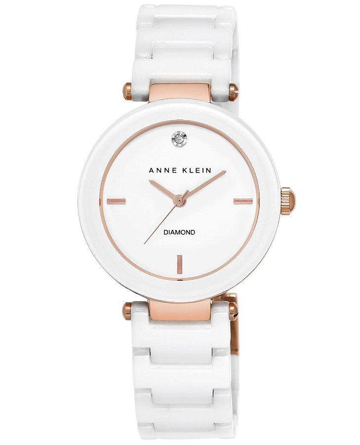 Часы Anne Klein Diamond 1018RGWT — женские, белый