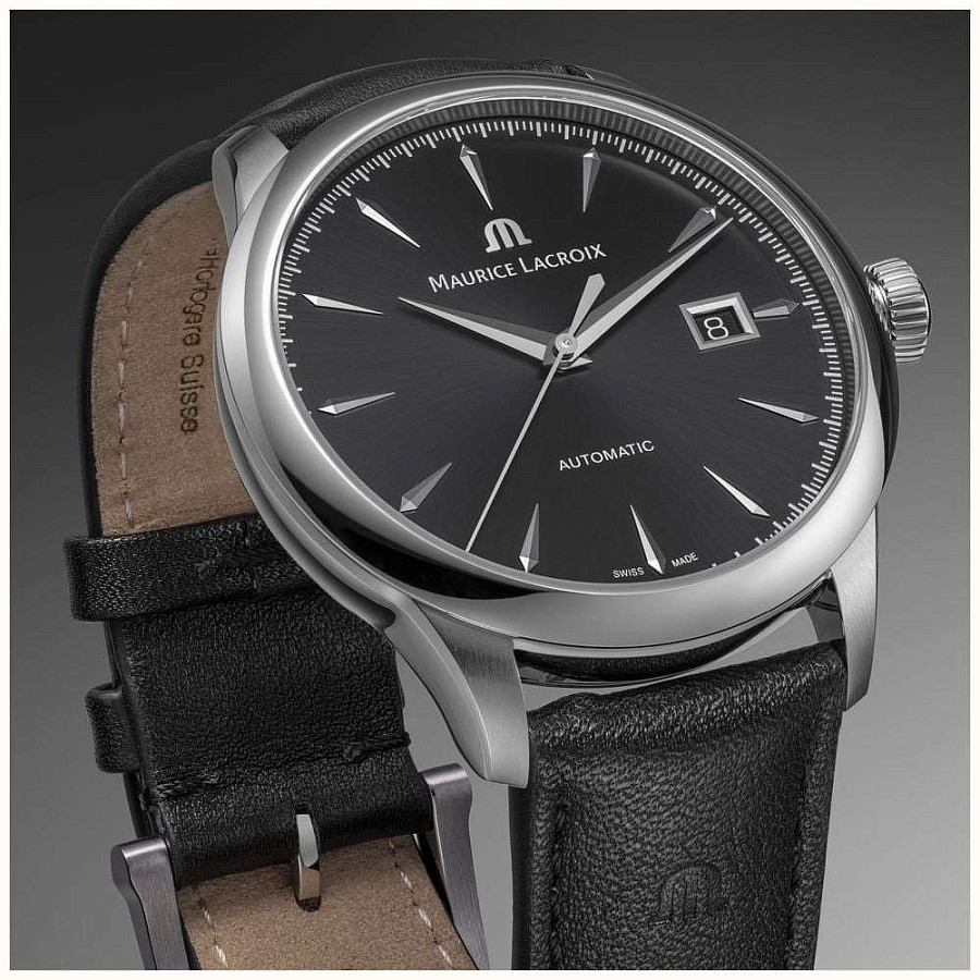 Часы Maurice Lacroix 1975 756007-SS001-330-2 — механические, сталь металл