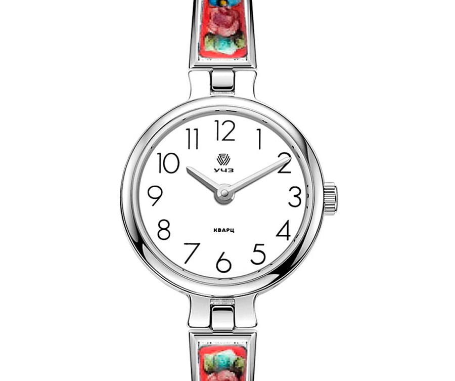 Часы УЧЗ Flora 1704B1B1-42 — кварцевые, латунь
